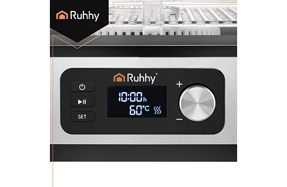 Élelmiszer-, gomba- és gyümölcsszárító 10 l – 5 szint + tartozékok