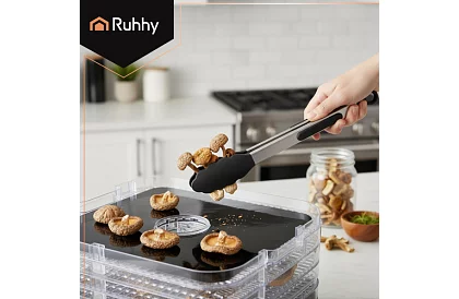 Élelmiszer-, gomba- és gyümölcsszárító 10 l – 5 szint + tartozékok