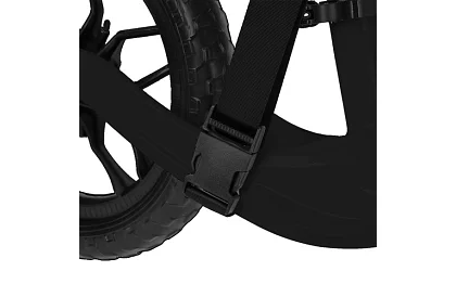 Gyerek könnyű futóbicikli fekete – 12" kerekek + vállpánt