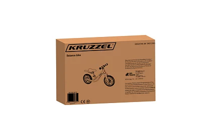 Gyerek könnyű rózsaszín futóbicikli – 12 kerék + vállpánt