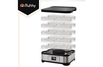 Gombaszárító és gyümölcsszárító 10 liter – 5 szint + tartozékok