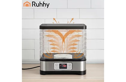 Gombaszárító és gyümölcsszárító 10 liter – 5 szint + tartozékok