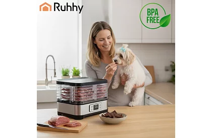 Gombaszárító és gyümölcsszárító 10 liter – 5 szint + tartozékok