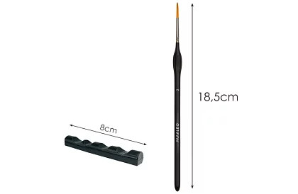 Művészeti ecsetek festéshez – 5 darab + állvány