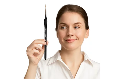 Művészeti ecsetek festéshez – 5 darab + állvány