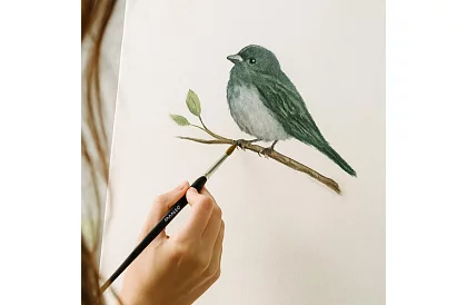 Művészeti ecsetek festéshez – 11 darab + állvány