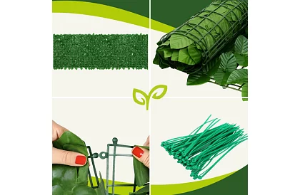 Mesterséges élő sövény 100 x 300 cm – borostyán