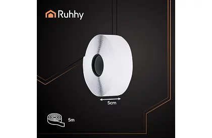 Öntapadó tépőzár 5 x 500 cm – fehér