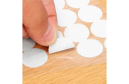 Öntapadó tépőzár – 18 mm-es körök, 500 darab, fehér