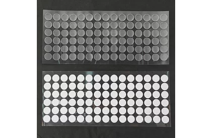 Öntapadó tépőzár – 18 mm-es körök, 500 darab, fehér