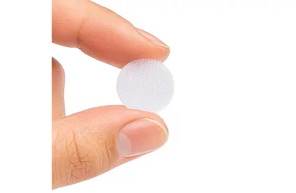 Öntapadó tépőzár – 18 mm-es körök, 500 darab, fehér