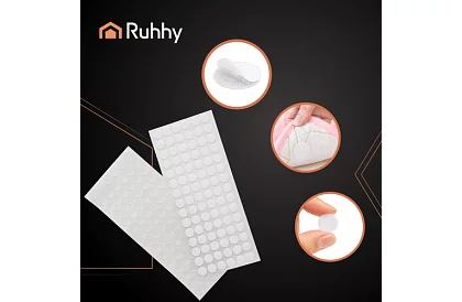 Öntapadó tépőzár – 18 mm-es körök, 500 darab, fehér