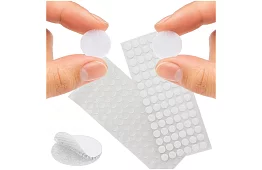 Öntapadó tépőzár – 18 mm-es körök, 500 darab, fehér