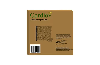 Mesterséges élő sövény 50 x 500 cm – borostyán