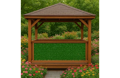 Mesterséges élő sövény 50 x 500 cm – borostyán