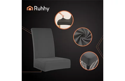 Univerzális székpárnák – 6 darab – Sötétszürke