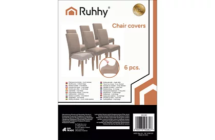 Univerzális székborítók – 6 darab – Bézs