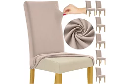 Univerzális székborítók – 6 darab – Bézs