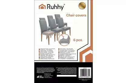 Univerzális székborítók – 6 darab – Szürke