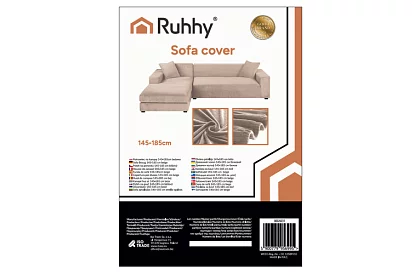 Feszítő huzat kanapéra 145–185 cm – Bézs bársony