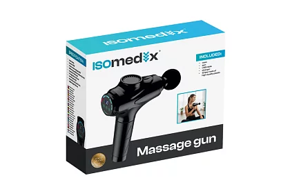 Masszázspisztoly az izmok ellazítására + 12 kiegészítő