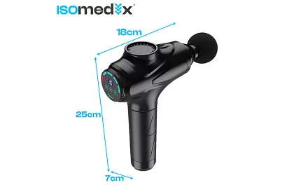 Masszázspisztoly az izmok ellazítására + 12 kiegészítő