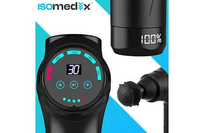 Masszázspisztoly az izmok ellazítására + 12 kiegészítő