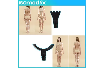 Masszázspisztoly az izmok ellazítására + 12 kiegészítő