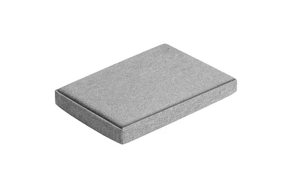 Szövet hajtogatható tároló puff 60 × 30 × 30 cm – szürke