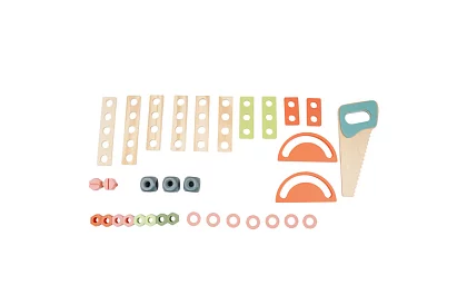 Gyermekműhely – fa szerszámok 3 az 1-ben asztal