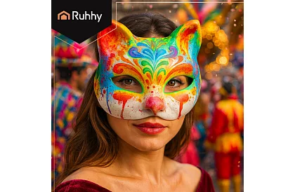 Macskamaszkok a karneválra 10 darab – DIY festőszett