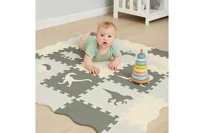 Habpuzzle összerakható szőnyeg - 106 × 106 cm