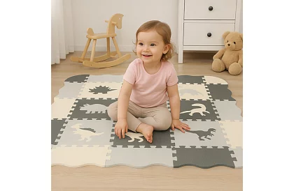 Habpuzzle összerakható szőnyeg - 106 × 106 cm