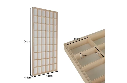 Fa polc a gyűjtőknek figurákhoz, autókhoz – 54 rekesz