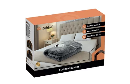 Fűtő takaró párna 180 × 130 cm, 6 üzemmód + távirányító