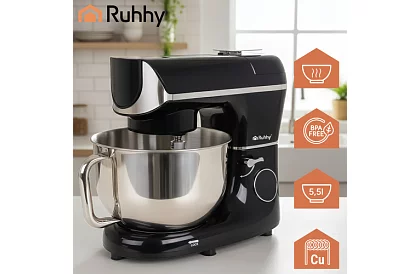 Konyhai robot 5,5 l-es fűtött tálcával és 2300 W-os súlymérővel + tartozékok