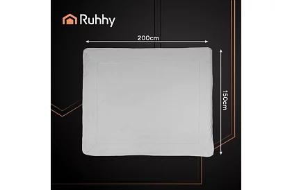 Kétoldalas meleg takaró 150 × 200 cm – világosszürke