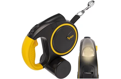 Flexi póráz kutyáknak LED lámpával - 5 m - 10 - 25 kg