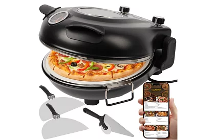 Otthoni pizza sütő kővel – 1200 W
