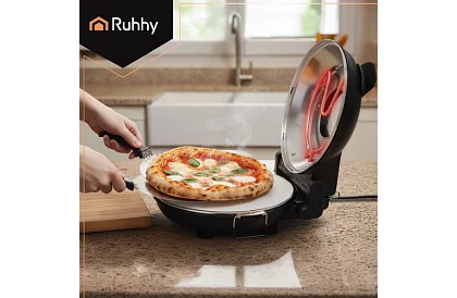 Otthoni pizza sütő kővel – 1200 W