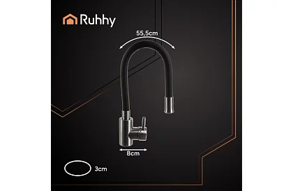 Mosogatótálca csaptelep 360°-os rugalmas kifolyóval és perlátorral