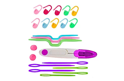 Horgoló készlet tokban kezdőknek és haladóknak – 69 darab