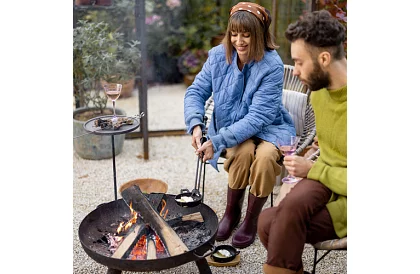 Kerti tűzrakás fogantyúkkal - 60 cm