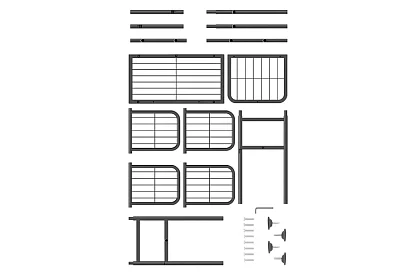Magas virágtartó állvány – 6 szint