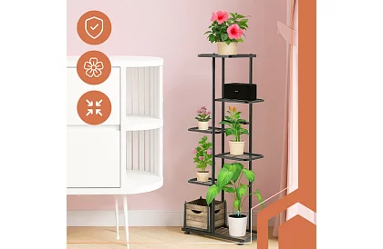 Magas virágtartó állvány – 6 szint