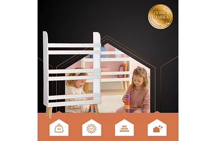 Könyvespolc, játékok – 95 × 15 × 50 cm