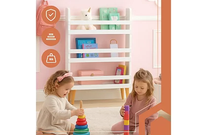 Könyvespolc, játékok – 95 × 15 × 50 cm