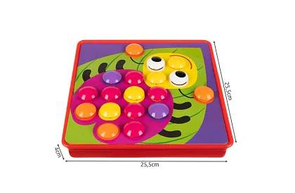 Oktatási mozaik - gombos puzzle