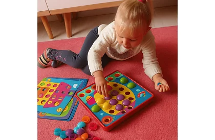 Oktatási mozaik - gombos puzzle