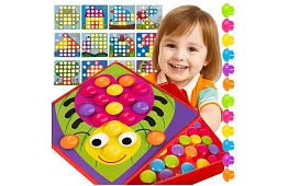 Oktatási mozaik - gombos puzzle